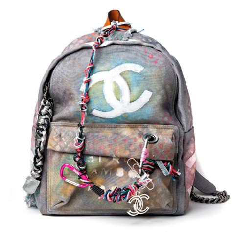 chanel graffiti backpack|Chanel backpack graffiti price.